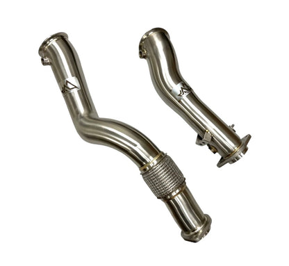 MAD BMW 2021+ S58 G80 G82 G83 G87 M3 M4 M2 3.5" Downpipes Catless Hydroformed