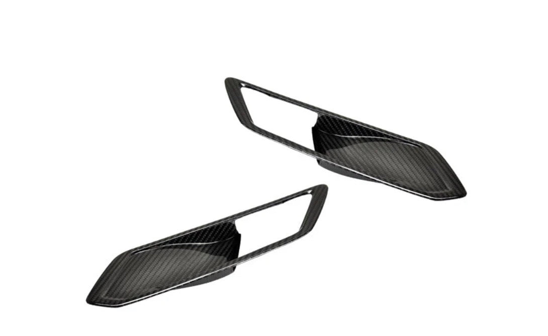 G8x M3/M4 AutoTecknic Dry Carbon Interior Door Handle Trim Set