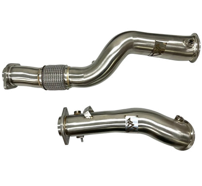 MAD BMW 2021+ S58 G80 G82 G83 G87 M3 M4 M2 3.5" Downpipes Catless Hydroformed