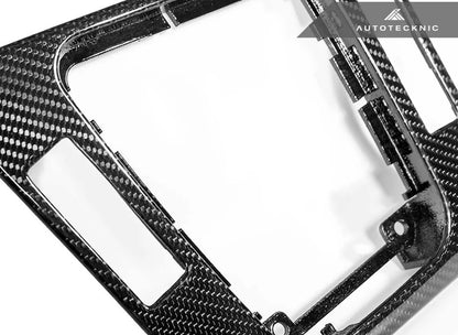 AutoTecknic Pre-Preg Carbon Fiber Center Console – BMW E46 M3 (Manual)