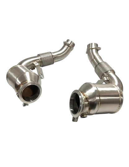 MAD BMW 2024+ X5M X6M M5 F95 LCI F96 LCI G90 G99 Competition S68 Primary Downpipes Catted no CEL