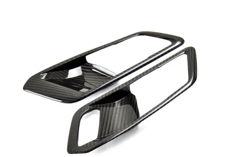 G8x M3/M4 AutoTecknic Dry Carbon Interior Door Handle Trim Set