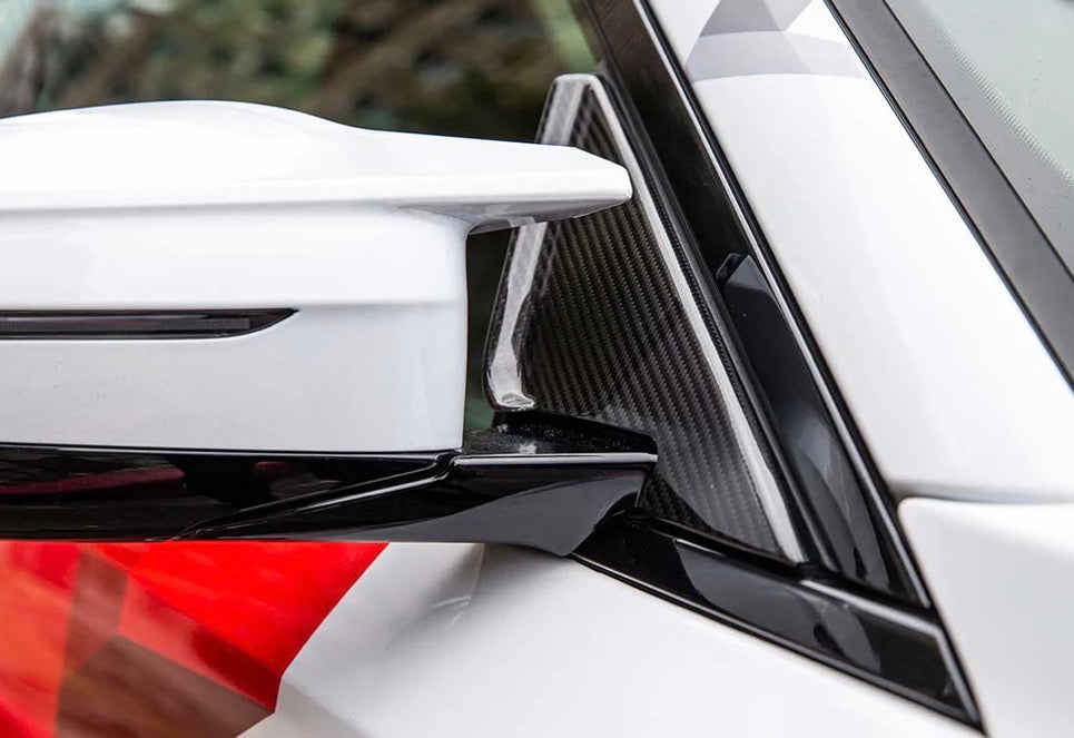 AutoTecknic Dry Carbon Side Mirror Wind Deflector Set (G87 M2)