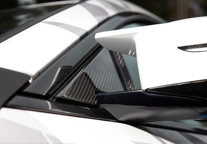 AutoTecknic Dry Carbon Side Mirror Wind Deflector Set (G87 M2)