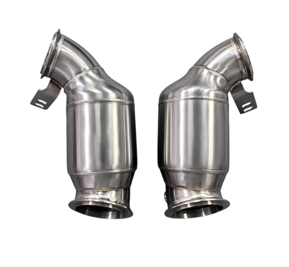 MAD BMW F9x M5 M8 Catted Downpipes W/ No CEL Guarantee