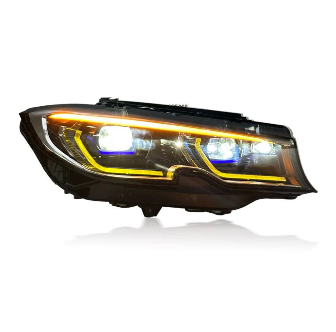 BMW G20 3 Series Laser Style LED Non-Laser Headlights White/Yellow (2019 - 2022)