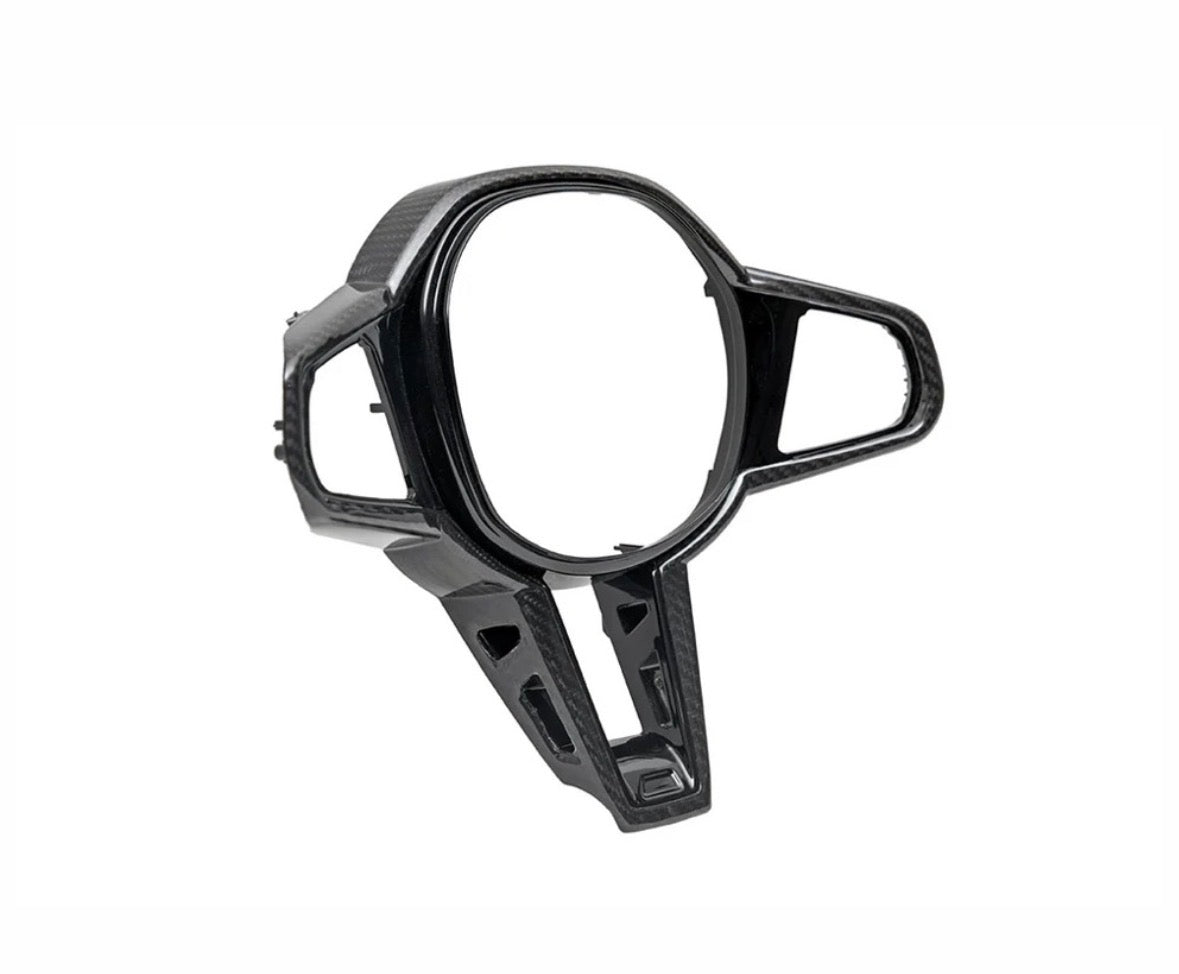 AutoTecknic LCI Carbon Steering Wheel Trim - G2x 3/4 Series 2025-Up