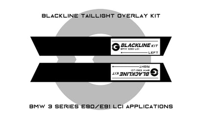 BMW 3 Series M3 2009-2011 (E90/E91 LCI) BLACKLINE Taillight Overlay Kit