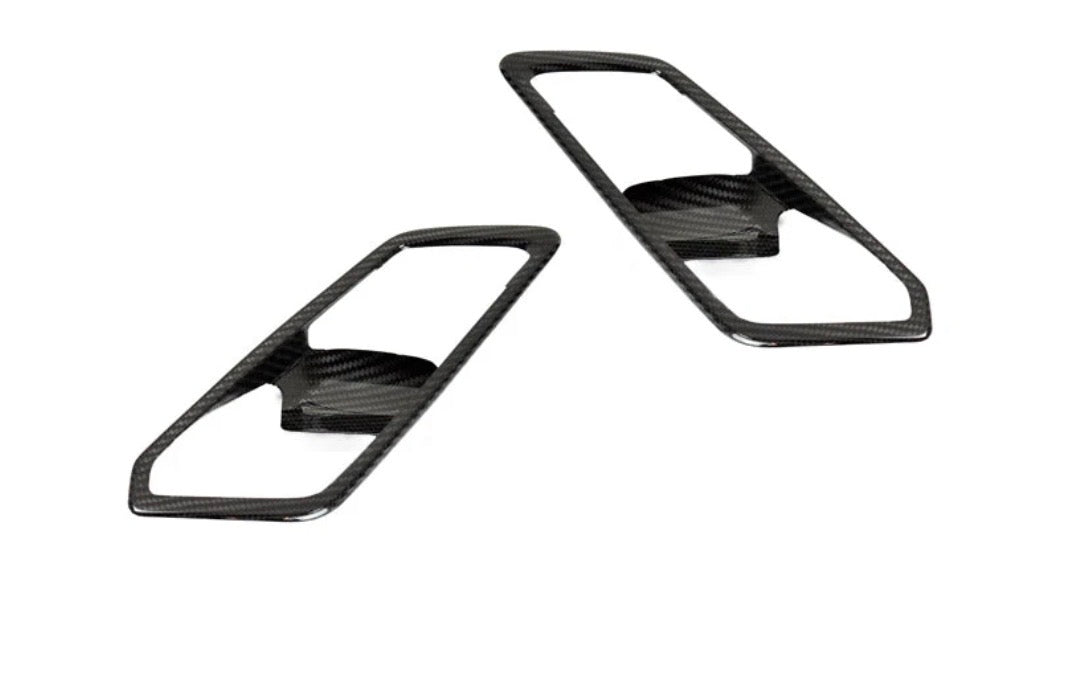 G8x M3/M4 AutoTecknic Dry Carbon Interior Door Handle Trim Set
