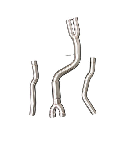 MAD BMW F87 M2C S55 Single Midpipe Resonated W/ Brace