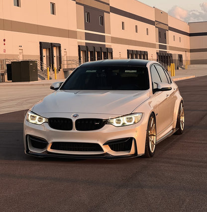 F8x M3/M4 PSM Style Carbon Fiber Side Skirt Extensions (Flat Version)