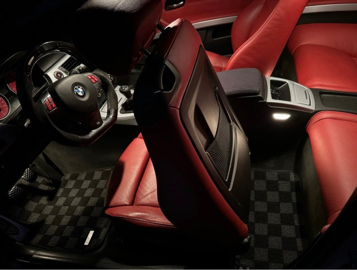 P2M BMW E90 / E92 2006-12 3-SERIES (COUPE/SEDAN) RACE FLOOR MATS : DARK GREY (FRONT/REAR)