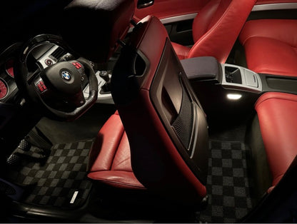 P2M BMW E90 / E92 2006-12 3-SERIES (COUPE/SEDAN) RACE FLOOR MATS : DARK GREY (FRONT/REAR)