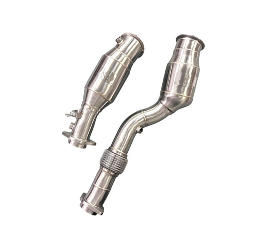 MAD BMW S58 Catted Downpipes M3 M4 G80 G82 G83 W/ No CEL Guarantee & Flex Section