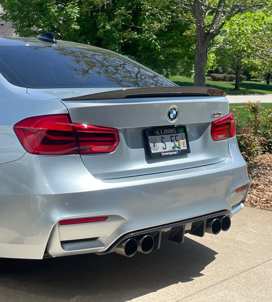 F8x M3/M4 Extended Fin Competition Carbon Fiber Rear Diffuser (Autotecknic)