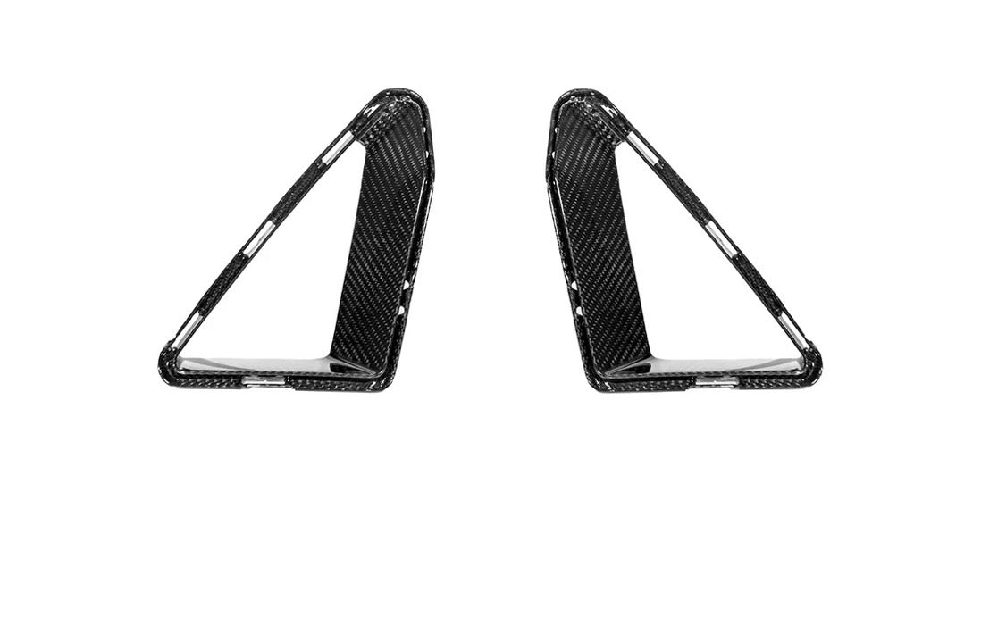 AutoTecknic Front Bumper Carbon Air Curtain Set - BMW G90/ G99 M5