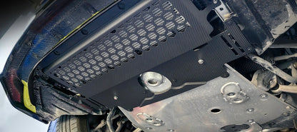 G8x M2/M3/M4 Dry Carbon Fiber Skid Plate Oil Cooler Guard