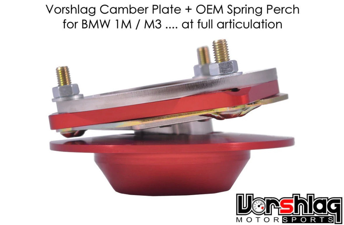 Vorshlag BMW E82 1M/E9x M3 Camber/Caster Plates & OEM Perches