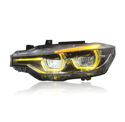 F30/F31 3 Series LCI Style V2 Yellow/White LED Headlights (2012 - 2019)