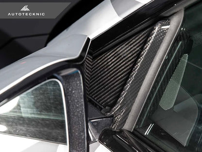 AutoTecknic Dry Carbon Side Mirror Wind Deflector Set (G87 M2)