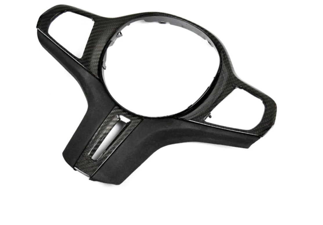 F9x X3M / X4M Carbon Fiber Alcantara Steering Wheel Trim (Autotecknic)