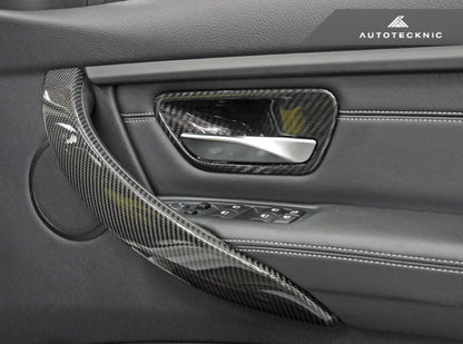 AutoTecknic Dry Carbon Interior Door Handle Trim Set - BMW F-Chassis