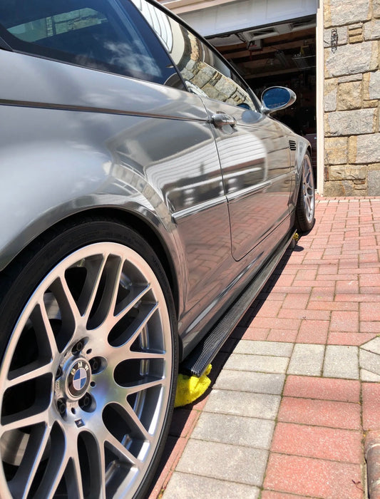 E46 M3 V1 Carbon Fiber Side Skirt Extensions