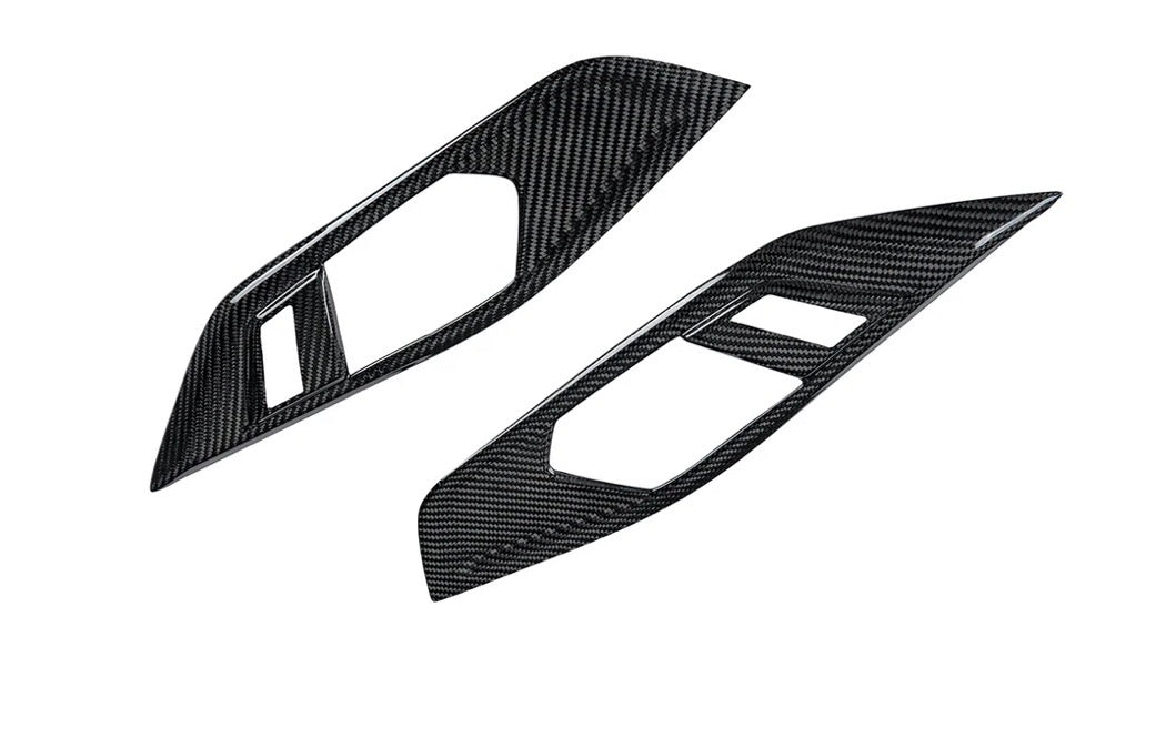 G8x M3/M4 AutoTecknic Dry Carbon Interior Door Handle Trim Set