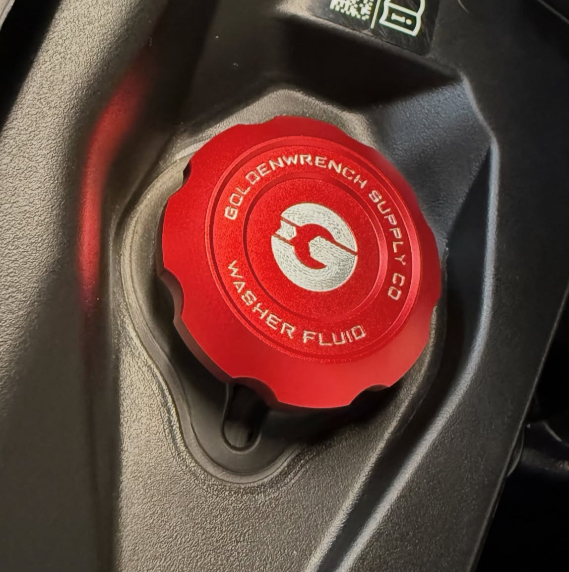 Goldenwrench BLACKLINE Performance Edition Washer Fluid Cap
