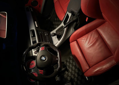 P2M BMW E90 / E92 2006-12 3-SERIES (COUPE/SEDAN) RACE FLOOR MATS : DARK GREY (FRONT/REAR)