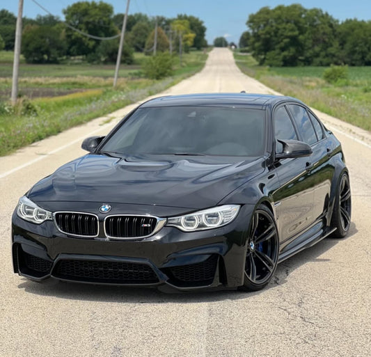 F8x M3/M4 PSM Style Carbon Fiber Side Skirt Extensions (Flat Version)