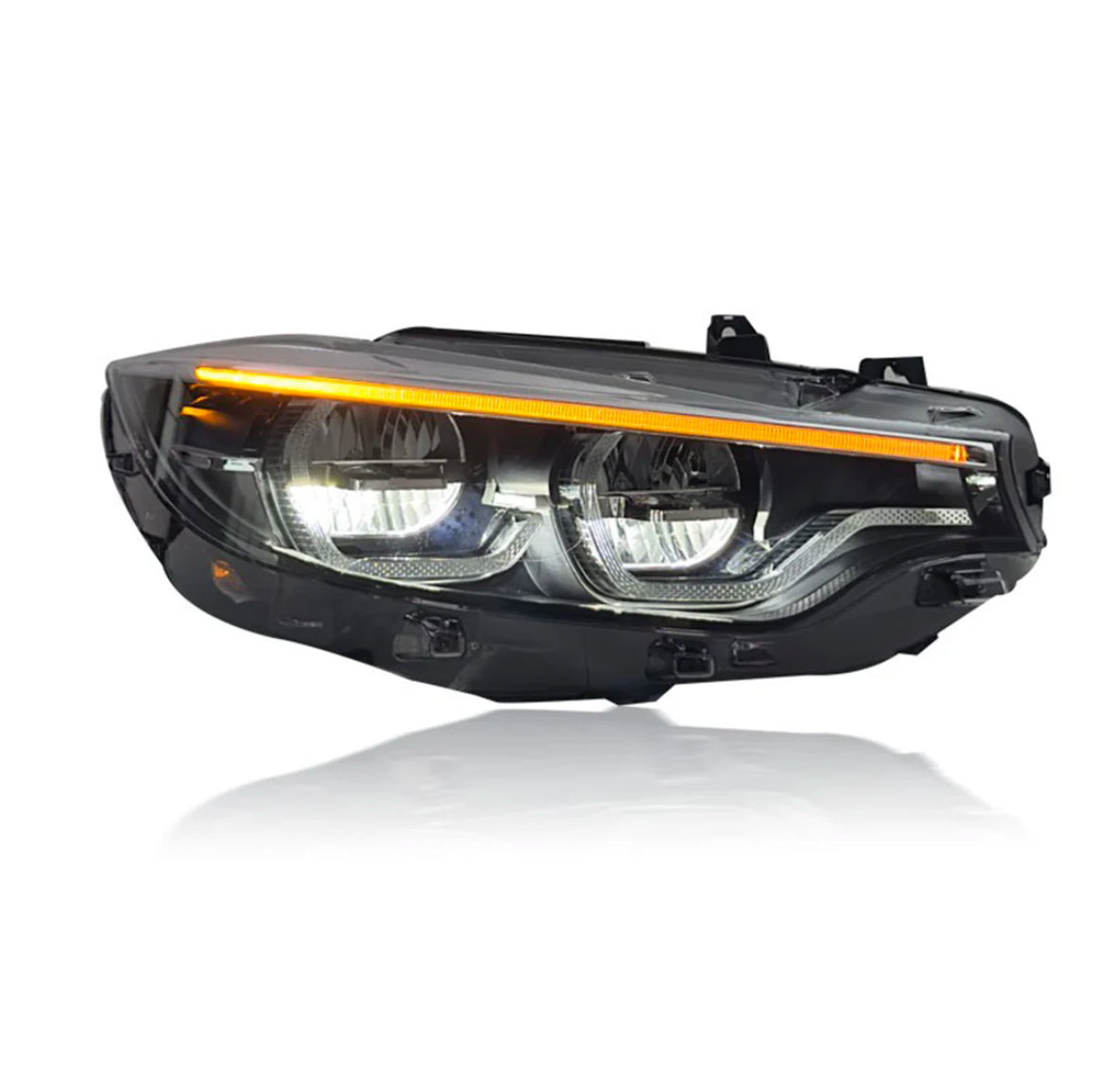 F8x M3/M4 & F32 4 Series Coupe LCI2 Ikon Style Headlights W/ Switchable Yellow/White DRL's