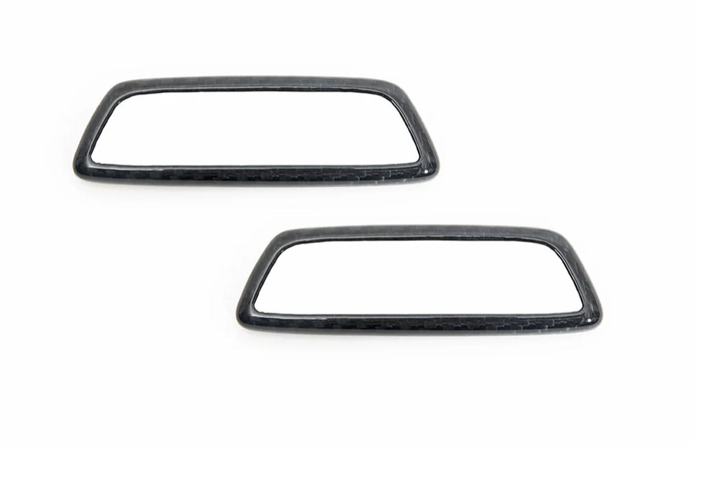 Dry Carbon Fiber Seat Badge Trim (Autotecknic)