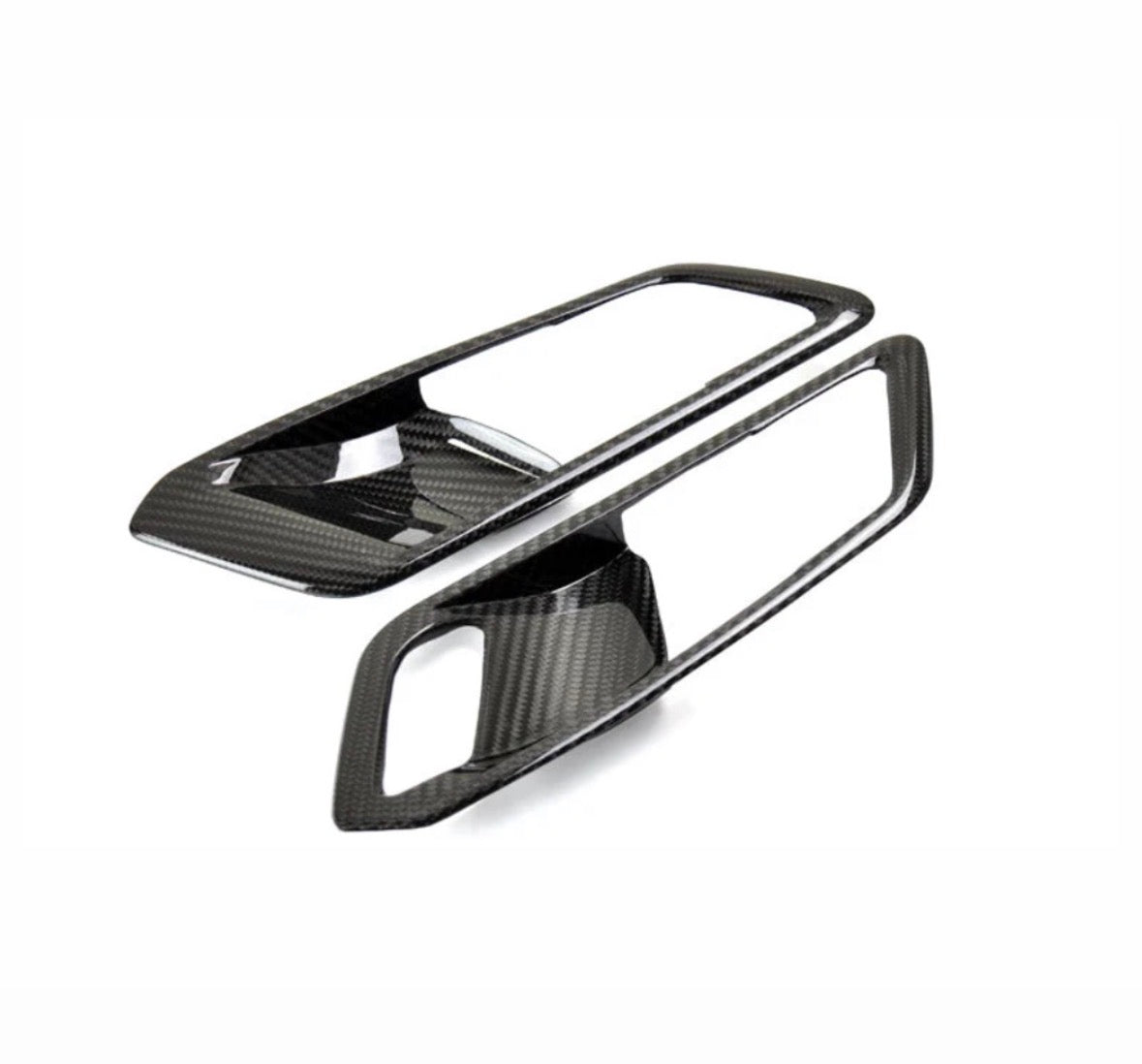 G8x M3/M4 AutoTecknic Dry Carbon Interior Door Handle Trim Set