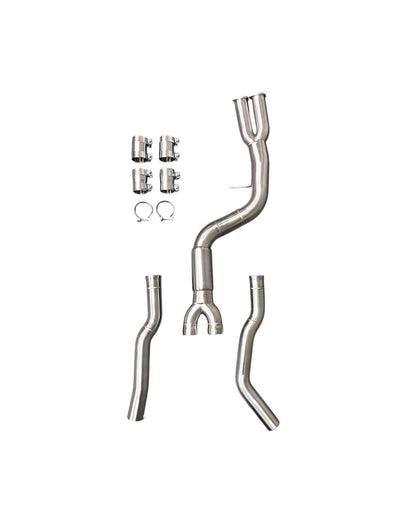 MAD BMW F87 M2C S55 Single Midpipe Resonated W/ Brace