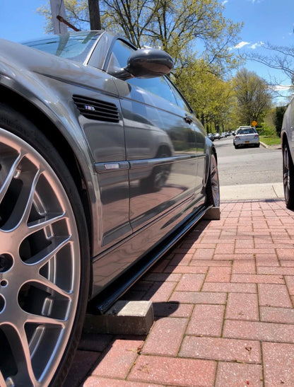 E46 M3 V1 Carbon Fiber Side Skirt Extensions