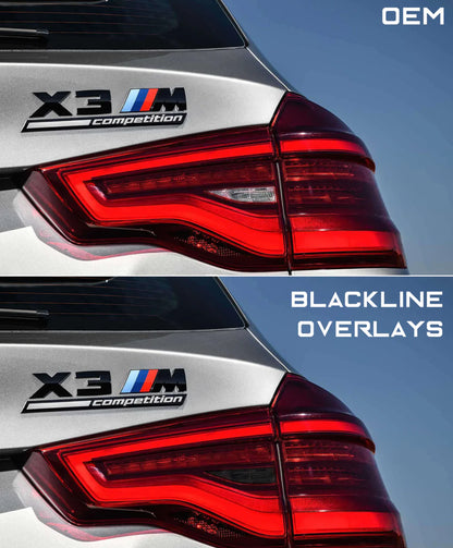 BMW X3 Series X3M Competition 2018-2021 (G01/F97) BLACKLINE Taillight Overlay Kit