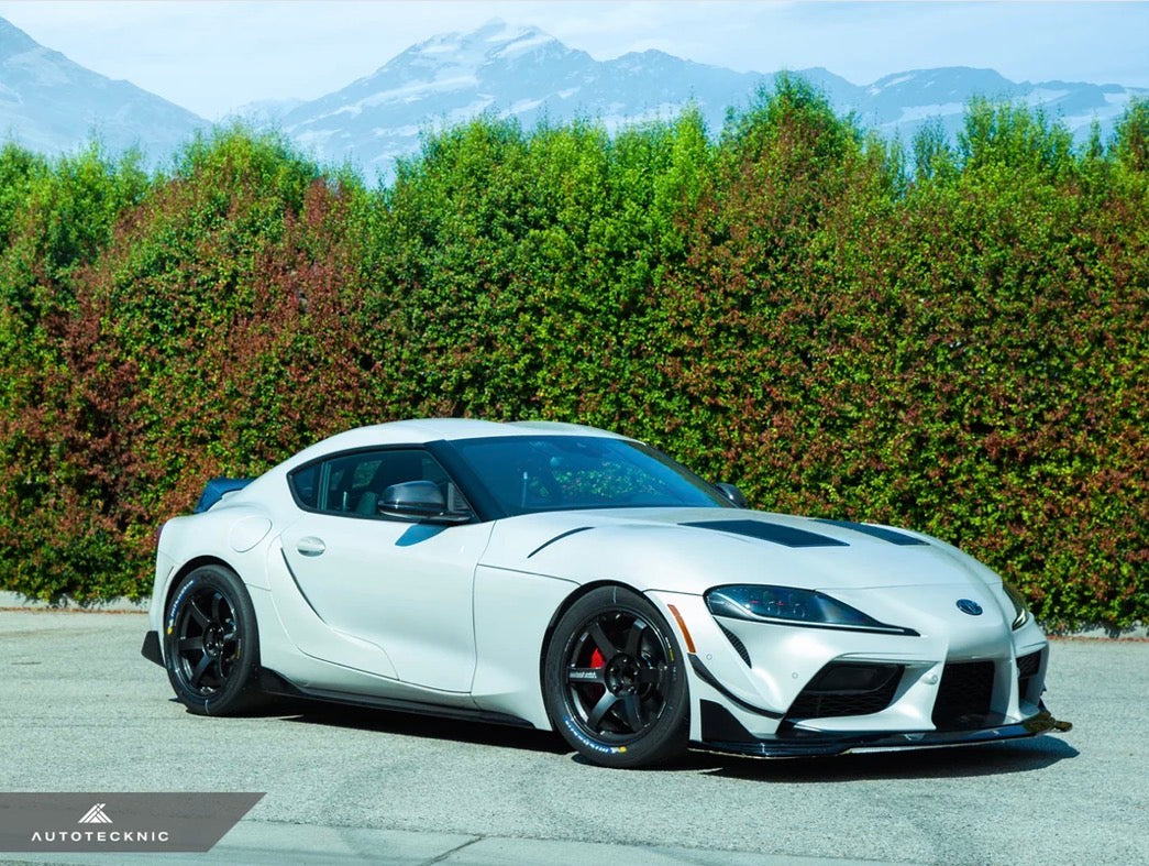 AutoTecknic Dry Carbon Canard Set - A90 Supra 2020-Up