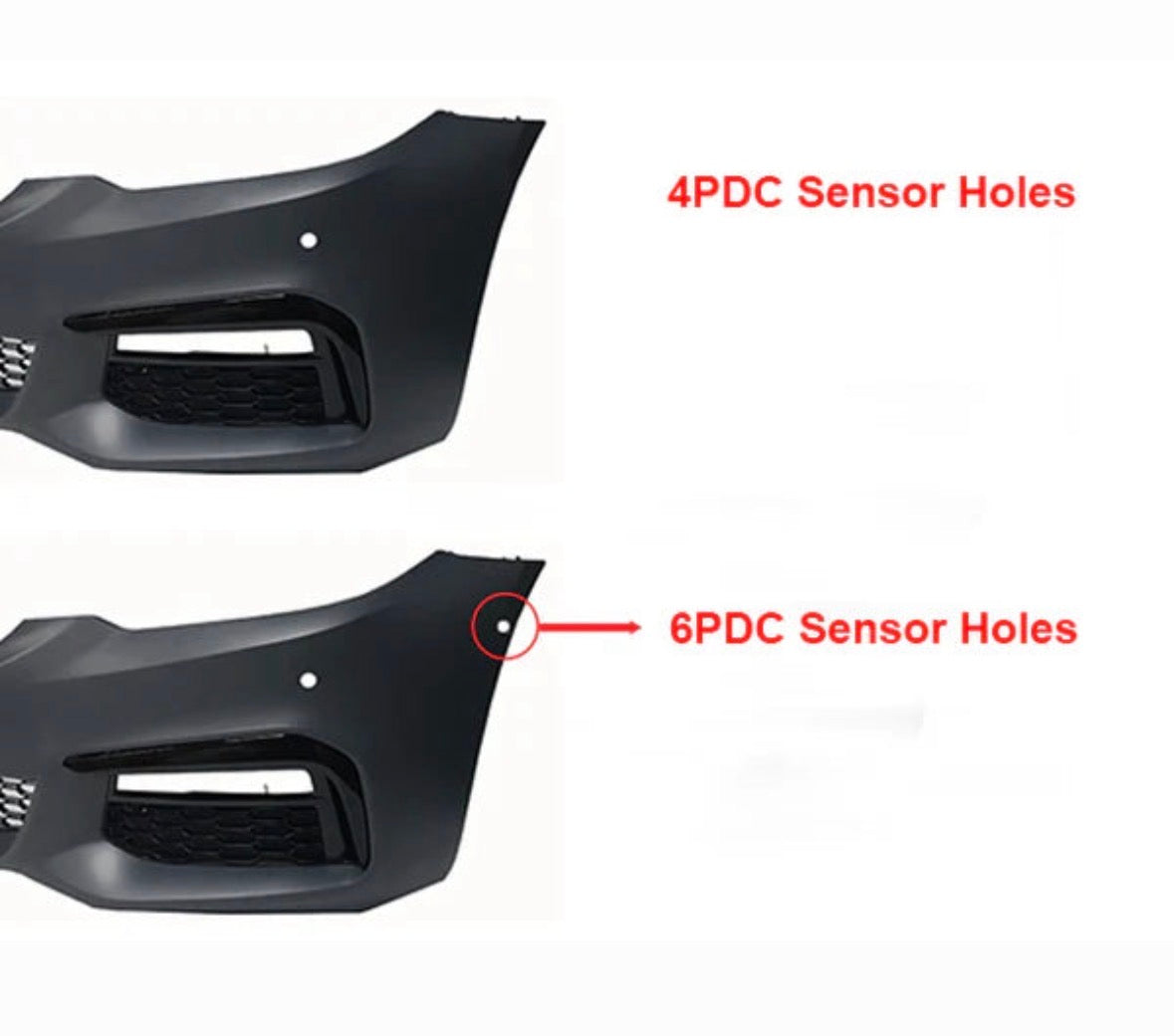 G30 5 Series Pre-LCI M-TECH M SPORT Style Front Bumper (2017-2020)