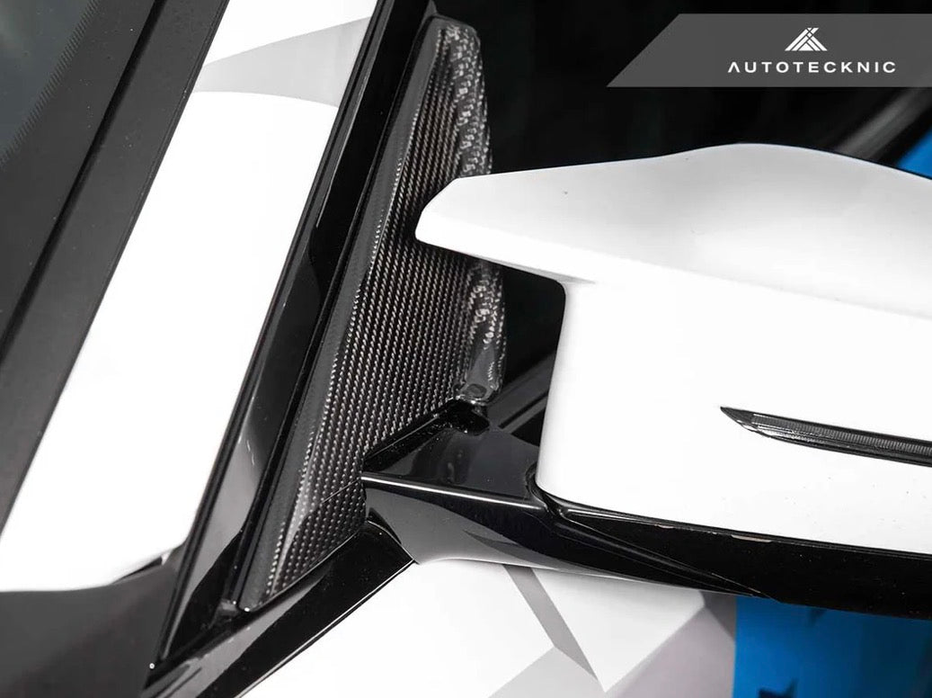 AutoTecknic Dry Carbon Side Mirror Wind Deflector Set (G87 M2)