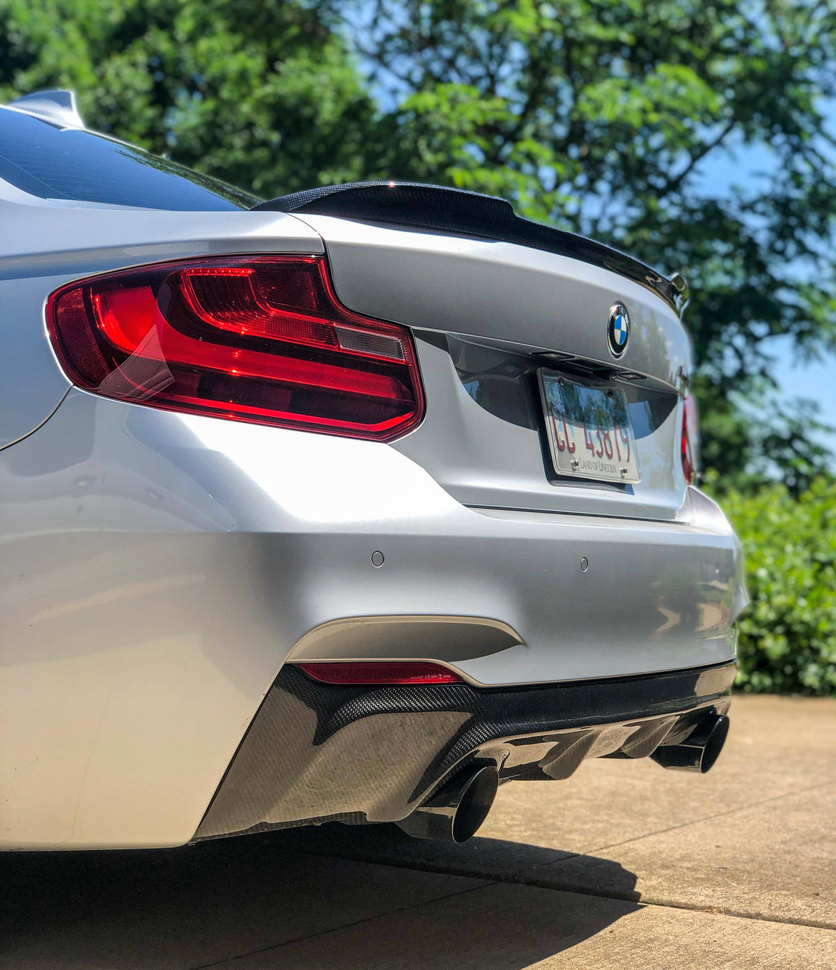 F2 Car Diffuser F22 2 Series V3 Style Carbon Fiber Diffuser – bmwmpower247