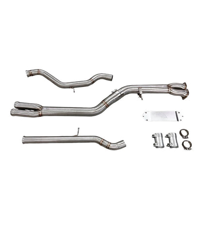 MAD BMW F87 M2C S55 Single Midpipe Non-Resonated W/ Brace