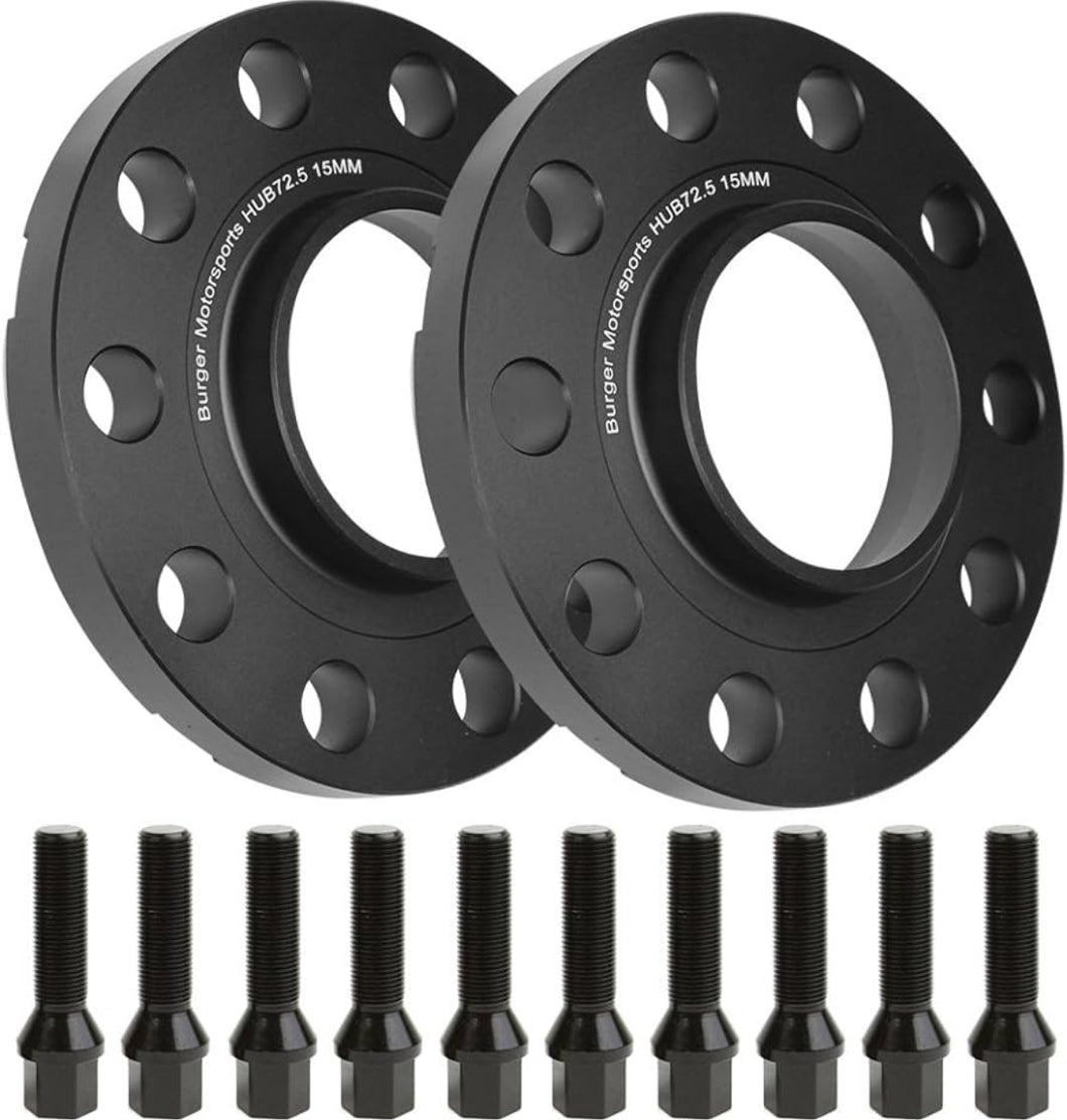 BMS E Series Wheel Spacers W/ 10 Extended Bolts (Set of 2)