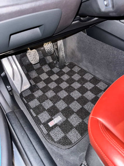 P2M BMW F30 / F80 3-SERIES (2011-19) 4D RACE FLOOR MATS : DARK GREY (FRONT/REAR)