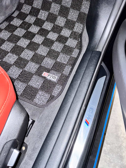 P2M BMW F30 / F80 3-SERIES (2011-19) 4D RACE FLOOR MATS : DARK GREY (FRONT/REAR)