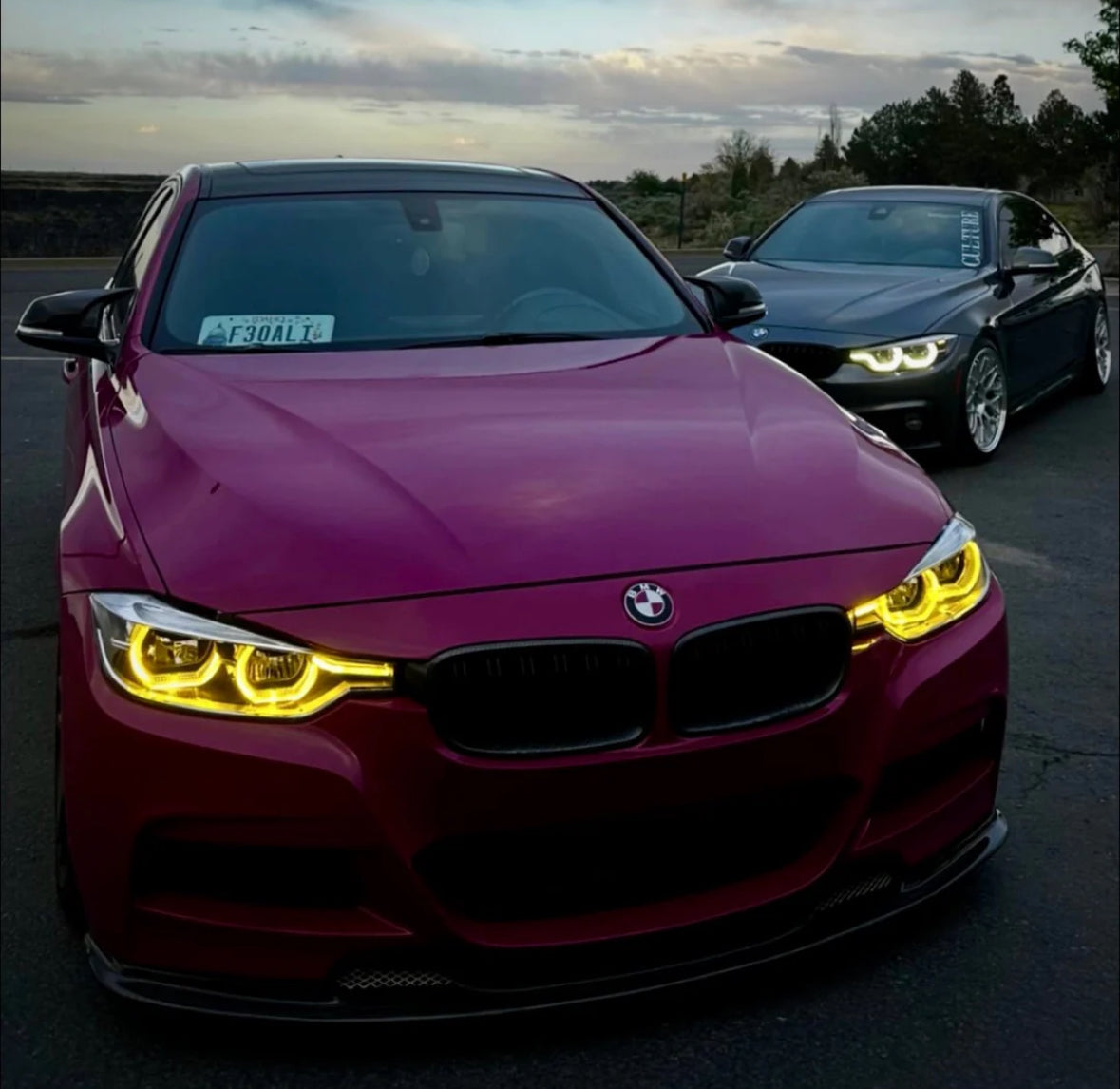 F30/F31 3 Series LCI Style V2 Yellow/White LED Headlights (2012 - 2019)