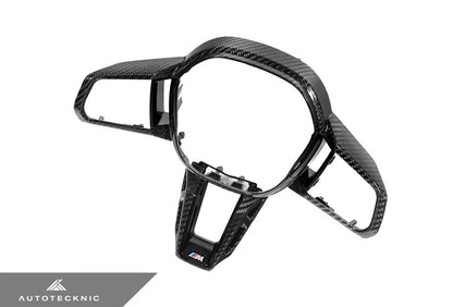 AutoTecknic Carbon Fiber Steering Wheel Trim - G90 / G99 M5