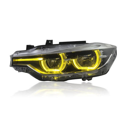F30/F31 3 Series LCI Style V2 Yellow/White LED Headlights (2012 - 2019)