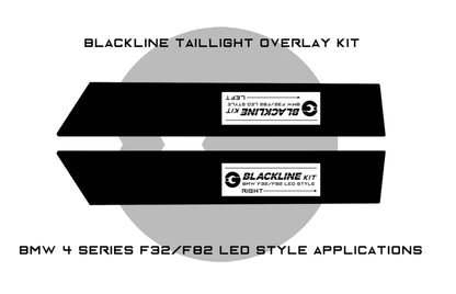 BMW 4 Series (F32/F82 OLED Style Taillights) BLACKLINE Taillight Overlay Kit