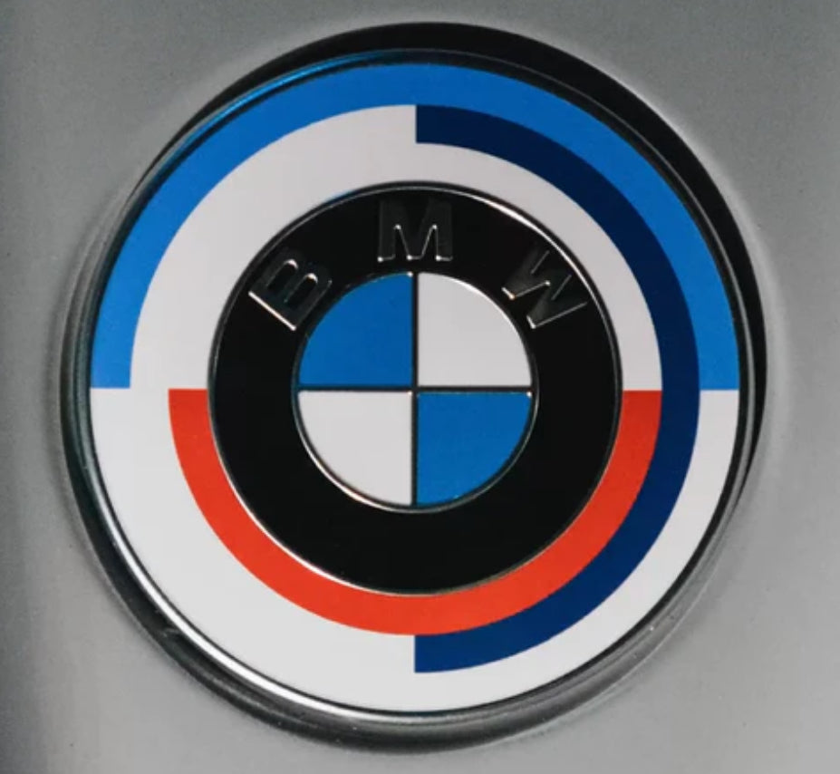 BMW OEM 50 Years M Heritage Hood Badge (74mm for G8x M2/M3/M4)